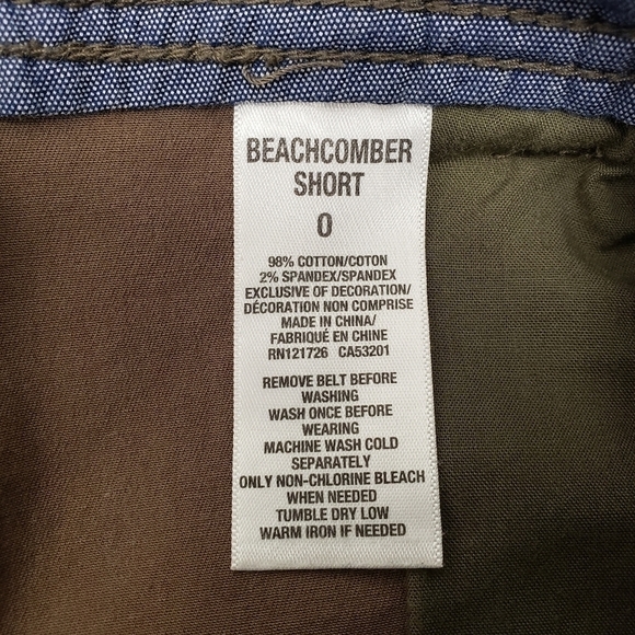 Prince & Fox Beachcomber Shorts with Belt Size 0 - Picture 5 of 7